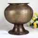 High-Quality Brown Brass Flower Pot for Decoration