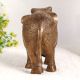 Elegant Brown Brass Statue of Elephant for Decoration