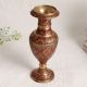 Handmade Brass Flower Pot in Red Enamel Work