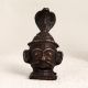 Handmade Vintage Brass Lord Shiva Muniswaran God Head Plate with Cobra