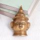 Antique Brown Goddess Parvati Brass Head Plate