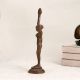 Vintage Finest Brass Lady Statue in Dancing Pose for Decor