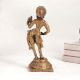 Handcrafted Brass Statue of Lady Standing for Decoration