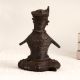 Tribal Art Brass Snake Charmer Statue for Decor