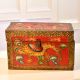 Multi-Coloured Dragon Engraved Wooden Box for Home Decor