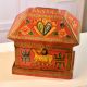 Handcrafted Premium Wooden Box in Hut Shape for Decor