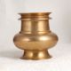 Handmade Golden Brass Water Pot with Spout for Prayer