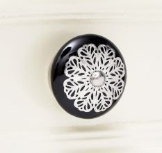 Black Strewn Flat Knob