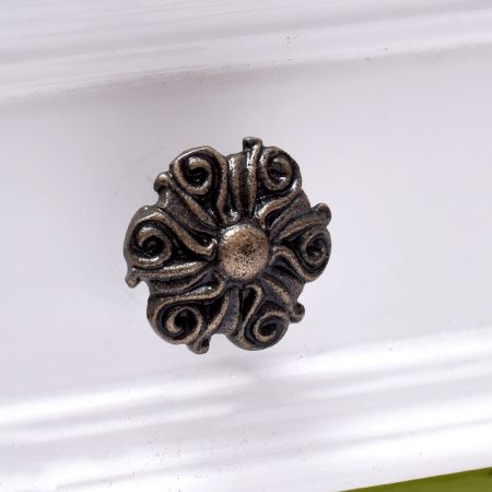 Antique Floral Iron Cabinet Knobs Online