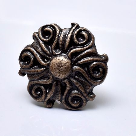 Antique Floral Iron Cabinet Knobs Online