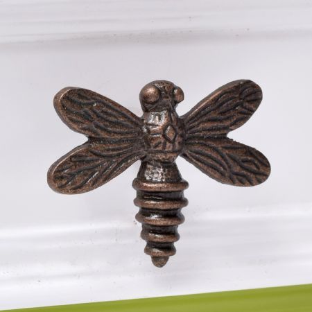 Antique Honey Bee Iron Cabinet Knobs