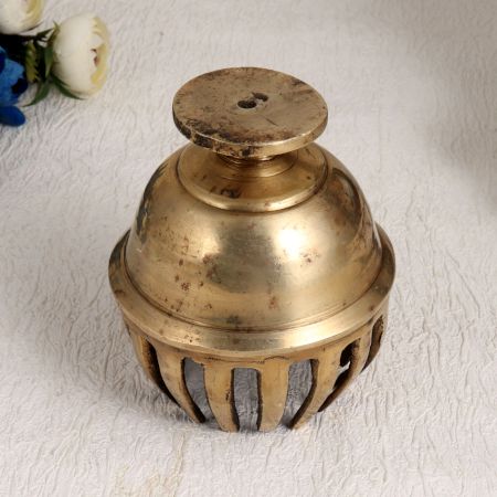 Brown Finish Brass Elephant Bell for Home Decoration