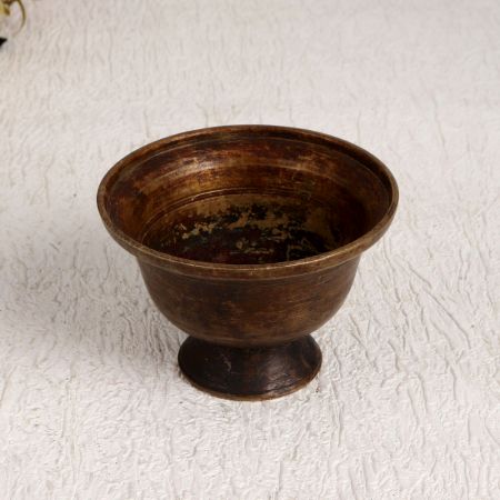 Handmade Vintage Brass Kumkum Cup for Prayer Room