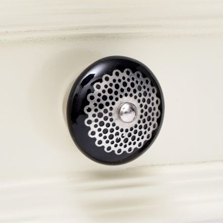 Black Strewn Flat Knob