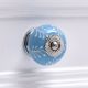 Turquoise Leaf Ceramic Knob