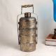 Handmade Islamic Art Copper Tiffin Box for Decoration