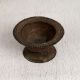 Dark Finish Brass Kumkum Bowl in Tribal Art for Prayer