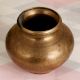 Elegant Brown Brass Holy Water Pot for Vintage Collection