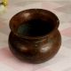 Dark Finish Finest Brass Cooking Pot in Assamese Art