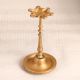 Elegant Golden Oil Lamp with 6 Jyot Made of Finest Brass