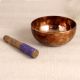 South Indian Brass Singing Bowl in Antique Brown Finish