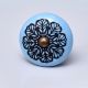 Turquoise Strewn Flat Knob