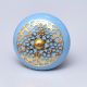 Turquoise Strewn Flat Knob