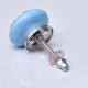 Turquoise Strewn Flat Knob