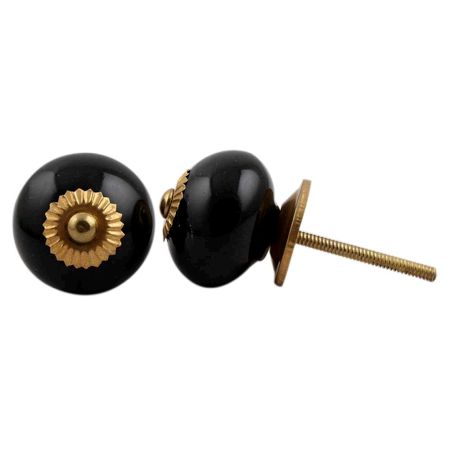 Black Ceramic Knob