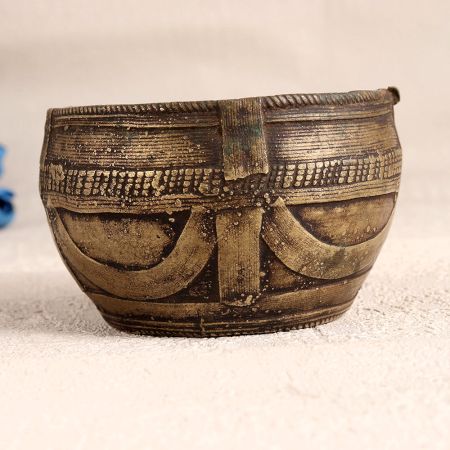 Vintage Handmade Rice Measurement Bowl Made of Brass