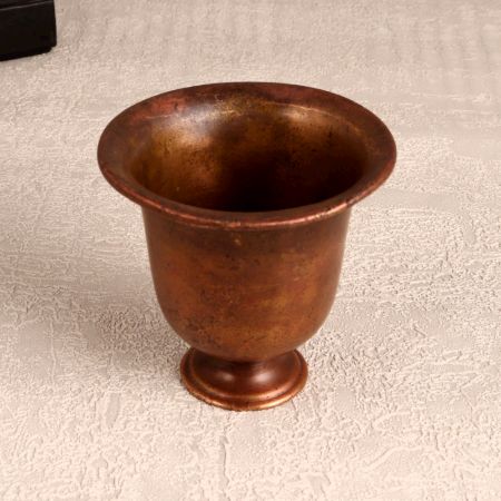 Antique Brown Finish Kumkum Bowl Cup Made of Brass