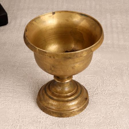 Handmade Finest Brass Holy Kumkum Cup for Decoration