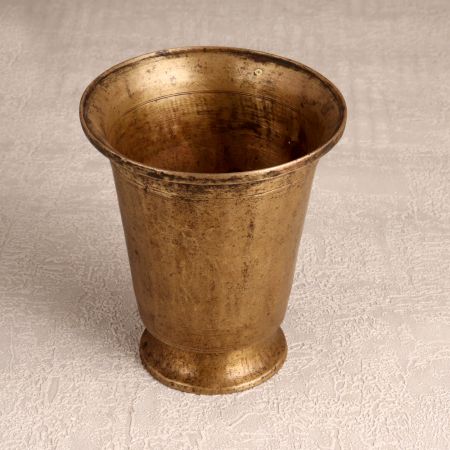Vintage Finish Brass Holy Glass in South Indian Art