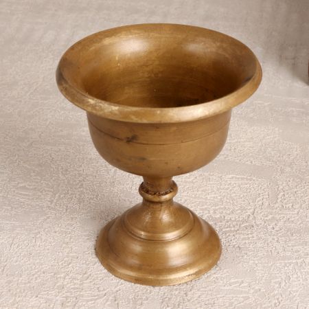 Handcrafted Vintage Brass Kumkum Cup for Home Decoration