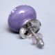 Dark Purple Floral Knob