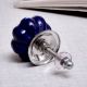 Navy Blue Etched  Melon Knob