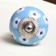 Sky Blue Flower Knob