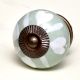 Sage Green Heart Ceramic Floral Cabinet Knobs Online