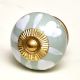 Sage Green Heart Ceramic Floral Cabinet Knobs Online