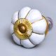 White Golden Medium Knob