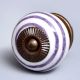 Dark Purple Striped Knob