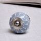 Grey Floral Embossed Cabinet knob