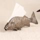 Handcrafted Finest White Metal Fish Napkin Holder in Silver Finish