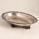 Vintage Finest White Metal Food Tray in Silver Finish