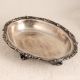 Vintage Finest White Metal Food Tray in Silver Finish