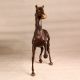 Handcrafted Elegant Brown Horse Statue Made of Brass