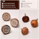 6 Pieces Floral Wooden Cabinet Knobs Drawer Pulls
