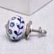 Blue Tiny Flower Ceramic Knob
