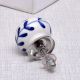 Blue Tiny Flower Ceramic Knob