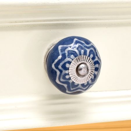 Cobalt Blue Decorative Ceramic Knob